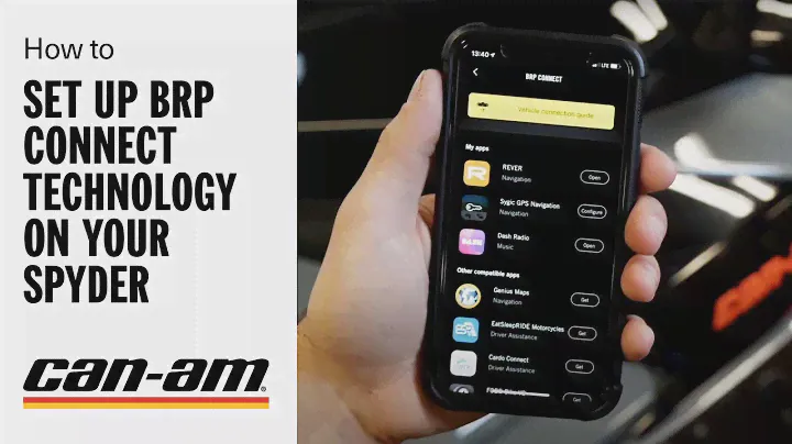 Can-Am Spyder で BRP Connect テクノロジーをセットアップする方法