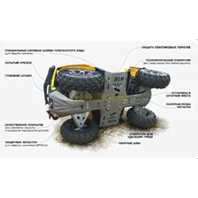 Защита SSV для квадроцикла BRP Maverick X3 (Turbo R, X DS Turbo R, X RS Turbo R) 2016-