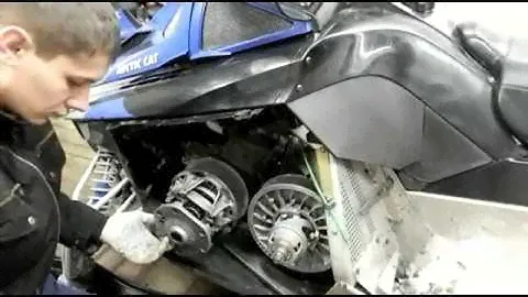 ВАРИАТОР (замена грузов, пружины и улитки) Снегоход Arctic Cat Z-1