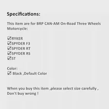 🛍 3-колесный мотоциклетный чехол ALWAYSME для BRP CAN-AM RYKER,SPYDER F3RTRS,ST