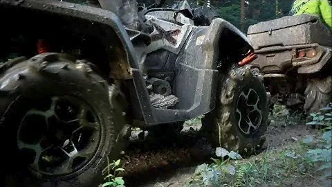 ATVGROUP: тест и сравнение BRP OUTLANDER 570 XMR vs CAN-AM OUTLANDER 500 DPS